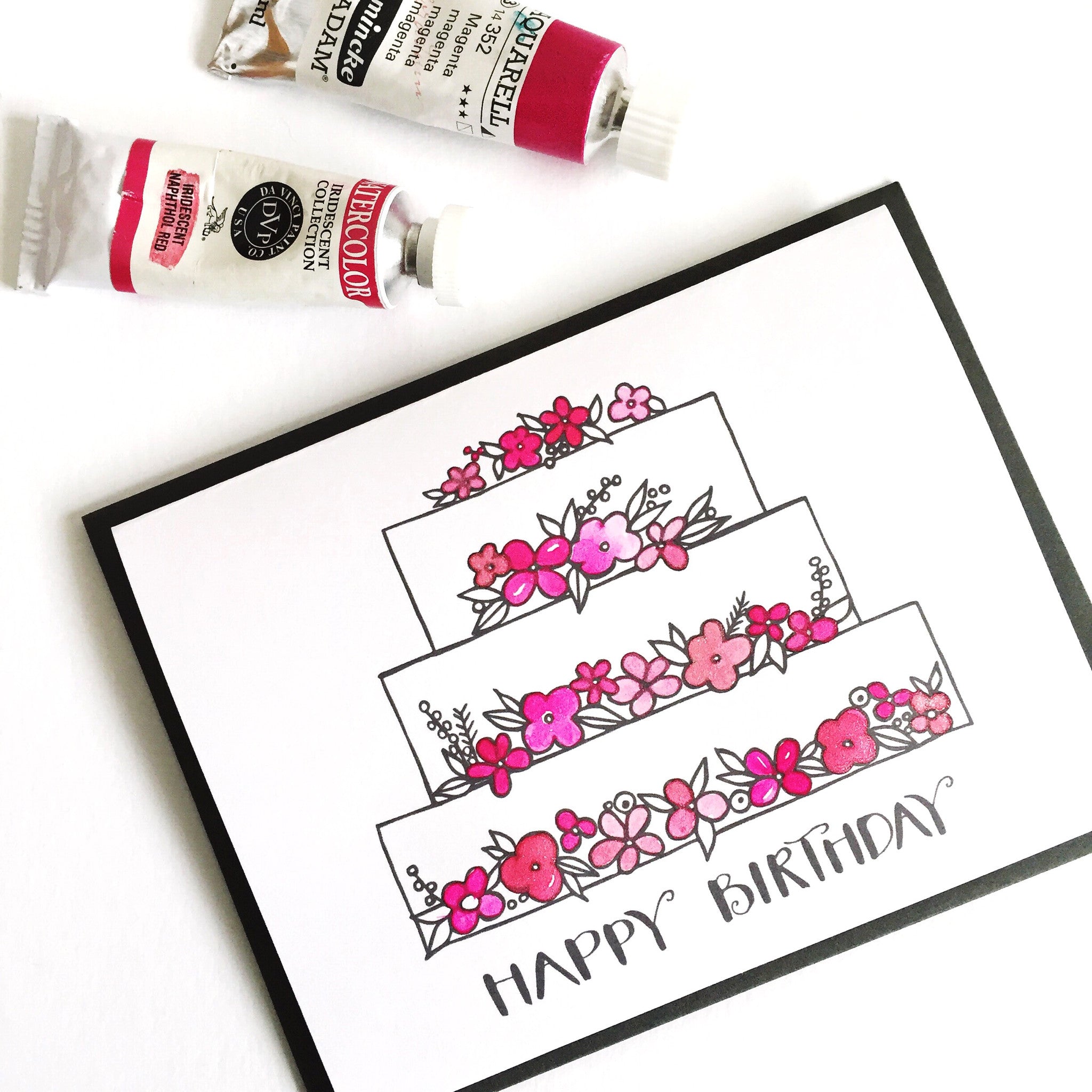 Birthday Coloring Card (Digital Download) - kathryncole