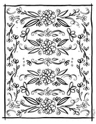 Floral Coloring Page Art Print Download - kathryncole